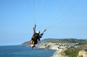 Vuelo en parapente con vídeo en Santa Pola